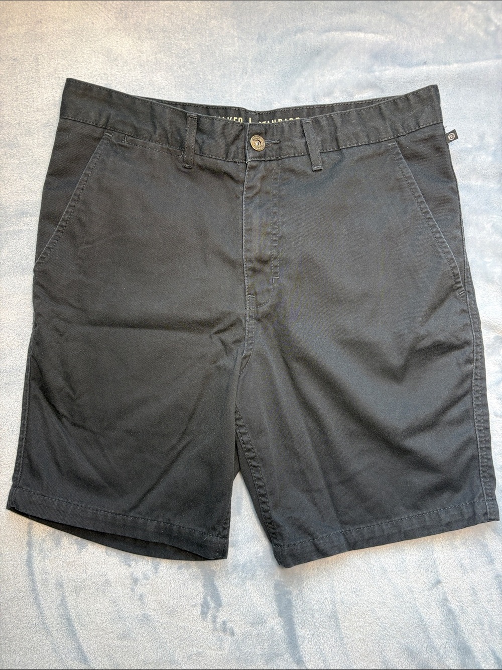 Free World Men's Black Flat Front Shorts - Clean Everyday Style